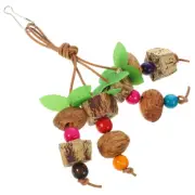 Bird Cage Accessories Parrot Chewing Toy Hanging Plaything for Fun