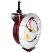 Milton 2752-3538SS SS Hose Reel w/ 3/8" x 35' ULR hose (3/8" fittings)