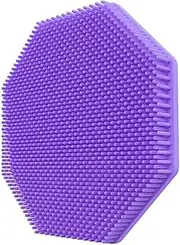 Silicone exfoleating Body Scrubber - Silicone Bath Brush | Soft And Stiff Bristles Bath Scrubber | Non-porous Body Brus | Silicone Body Scrubber | Loop Fin Bristles Loofah For Gentle exfoleating