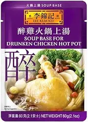 Lee Kum Kee MOS Soup Base for Drunken Chicken Hot Pot, 60 g