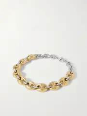 [RABANNE] RABANNE - X Eight Silver And Gold-tone Necklace - One size One size Gold