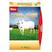 100% Pure, Natural & Organic Patanjali Cow's Ghee, 1L(1 kg) Free Shipping