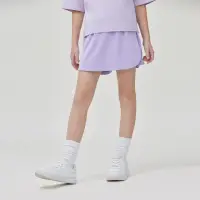 在飛比找momo購物網優惠-【GIORDANO 佐丹奴】童裝粉彩褲裙(80 丁香灰紫)