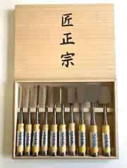 ・ Japanese High quality Chisel 10 for Woodworking "takumi masamune”