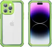 TPU Case 2nd for iPhone 14 13 12 11 Pro Max 14 Plus Military Grade Drop Protective Camera Lens Protection,Green,for iPhone 12 PRO