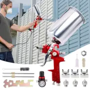 HVLP Auto Paint Air Spray Gun Kit Gravity Feed Car Primer 1.4mm1.7mm2.5mm Nozzle