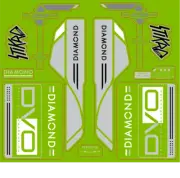 Sticker Kit Fork MTB Dvo Diamond Boost 16 Scratchproof Stickers Fork