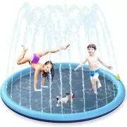 Splash Pad Sprinkler Mat Water Pool Inflatable Outdoor Play Toys for Kids Dogs