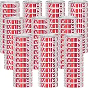 Pack of 1000 VIP Inlet Bands, BetterJonny Inlet Bands with VIP Waterproof Event Wristbands, Paper Bracelets, Printable Secure Bands, Ideal for Safety at Events, Weddings (Red)
