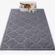 LuxStep Cat Litter Mat Litter Trapping Mat, 23x35 23x35inch(Pack of 1) Grey