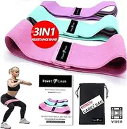 Resistance Bands for Legs and Butt Exercise Bands - Non Slip Elastic Booty Bands, 3 Levels Workout Bands Women Sports Fitness Band for Squat Glute Hip Training