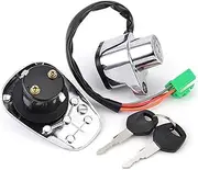 KIADZIE Ignition Switch Fuel Gas Cap Seat Lock Key Set for Suzuki VS1400 Intruder 1400 VS800 Boulevard S50 VS750 VS400 VS600 37110-38B03