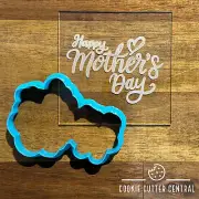 Happy Mother's Day Cookie Cutter and Acrylic Debosser