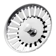 /Kitchen 84mm Sink Strainer Replacement Plug/Stainless Steel Drain Waste Stopper