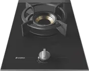 ASKO 33cm 1 Burner Gas on Glass Volcano Cooktop - Black