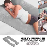 Maternity Pillow Pregnancy Nursing Sleeping Body Support Feeding Boyfriend Grey