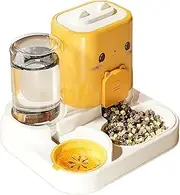 Automatic Cat Feeder - Automatic Feeder for Dry Food and Water | Large Pet Feeder for Cat Dog with Food Container Snack Machine Cat Bowl Drinking Station Indoor