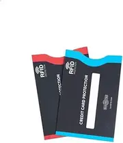 [Globite] RFID Blocking Credit Card Sleeve 2 Pack, Assorted