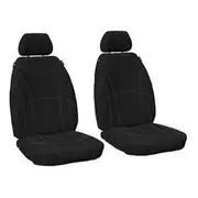 Getaway Neoprene Ready Made Seat Covers - Front With Black/Silver Stitch, Suits MG MG3 - RM1152G2B