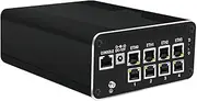HUNSN Micro Firewall Appliance, Mini PC, OPNsense, VPN, Router PC, Intel Core I5 1235U, RJ51f, 8 x 2.5GbE I226-V, 2 x HDMI, DP++, 10Gbps Type-C for Data/DP, 16G RAM, 512G SSD