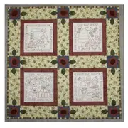 The Birdhouse Designs Friendship Garden Printed Quilt Pattern