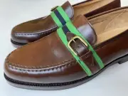 Ralph Lauren x Crockett Jones Shell Cordovan Rhett Web Loafers Sz US 9 D $900