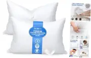 Goose Feather Pillows - Hotel Down Bed Pillow for Sleeping, Queen Size Set of 2