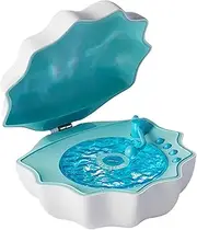 Moanas Shell Speaker Light, Moanas Bluetooth Shell Speaker, Mini Portable Wave Projector Light with 7 Ambient Lights (Blue)
