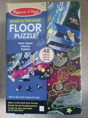 Melissa & Doug Glow In The Dark Outer Space 48 Piece Floor Puzzle--FREE SHIPPING