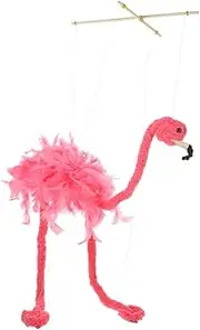 BESPORTBLE Marionette Flamingo Puppet Interactive Animal Design String Puppet Safe Lightweight for Stage Shows Parties and Activities Creative for Holidays