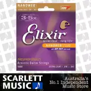 Elixir Nanoweb 10-47 Phosphor Bronze Acoustic Guitar Strings - Extra Light 16002