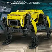 Building Blocks MOC Sets Creator Robot APP RC Motorized Yellow Dog Bricks Model