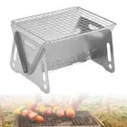 Barbecue Grill Folding Grill Fire Pit Tabletop Camping Stove Wood Burning Grill