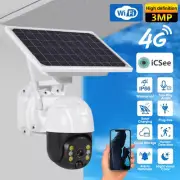 4G LTE Solar Battery Power Security Camera Wireless Outdoor Human Detection Cam