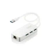 Elecom EDC-GUA3H2-W Wired LAN Adapter USB 3.0 USB-A USB to RJ45 Gigabit USB