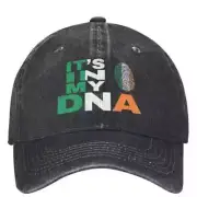 Ireland Is In My Dna Washed Baseball Cap Irish Flag Trendy Trucker Hat Summer