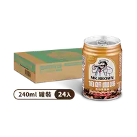 在飛比找PChome24h購物優惠-金車 伯朗咖啡曼特寧風味(二合一)240ml(24罐)