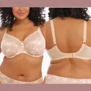 NWT $69 Elomi [ 32L ] Morgan Full Figure Underwire Bra in Toasted Almond #6269