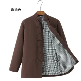 【巴黎精品】唐裝漢服上衣-純棉加厚保暖棉襖男外套6色a1bx78