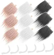 MUSISALY Fluffy Gnome Beard Pre-Cut Dwarf Braids Handmade Doll Beard for Gnome Decor DIY Projects
