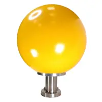 在飛比找momo購物網優惠-【彩渝】400MM PE 門柱燈(圓球 戶外球形柱頭燈 球型
