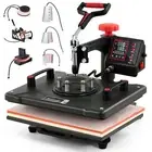 8 in 1 T-Shirt Heat Press Transfer Printer Mug Plate Sublimation Machine 12*15"