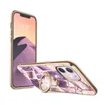 [9美國直購] I-BLASON COSMO SNAP 手機保護殼 FOR IPHONE 12 / IPHONE 12 PRO (6.1吋) 手指環設計 超薄大理石花紋 粉/紫