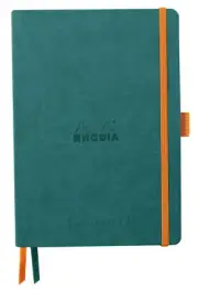 Rhodia Goalbook Dot Grid Notebook in Peacock - 5.75 x 8.25 - NEW - R117806