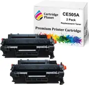 2 Pack Compatible Toner Cartridge Replacement for HP CE505A 05A (2,300 Pages) for HP Laserjet P2035 P2035n P2055 P2055d P2055dn P2055x