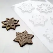 Chocolate Candy Mold Snowflakes Christmas Mold Reusable Cake Decorating Tools