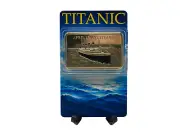 Titanic Art Display with Gold Bar RMS Titanic Memorabilia Ship Nautical Gifts