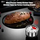 Durable Mechanical Kitchen Timer Magnetic Ergonomic Stainless Steel with Led