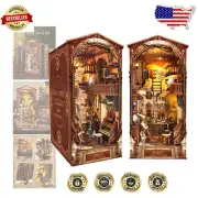 Magic World DIY Book Nook Kit - Enchanting 3D Miniature House with LED Lights