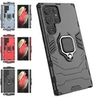 Anti-fall Armor Ring Kickstand Phone Case For Samsung Galaxy Note 20 S21 S22 S23